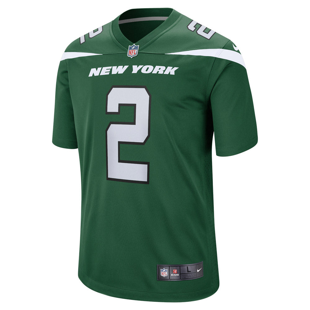 Men's New York Jets Zach Wilson Game Jersey Gotham Green
