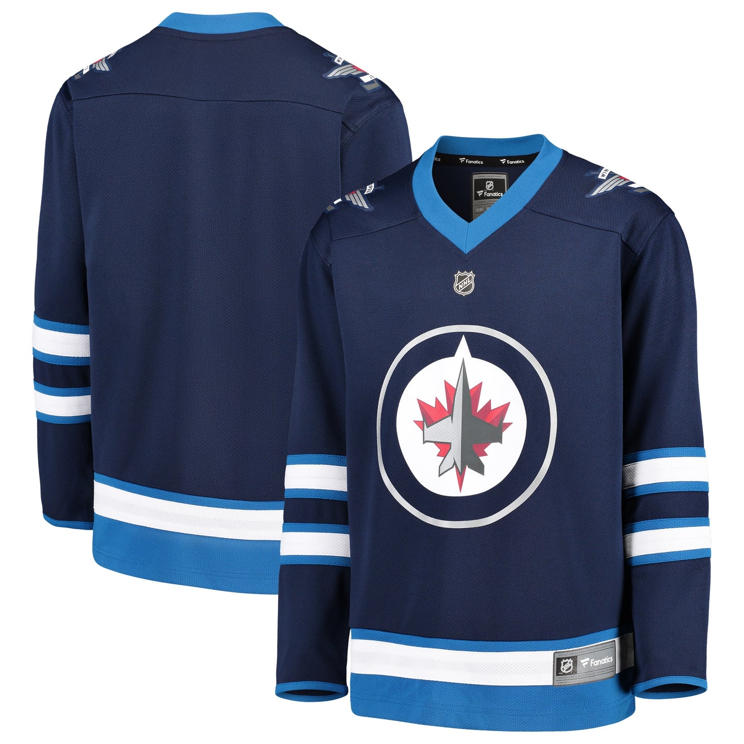 Winnipeg Jets Fanatics Branded Youth Home Replica Blank Jersey - Blue